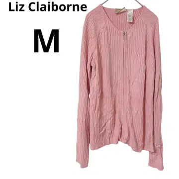 새상품급 Liz Claiborne [ M ] 리브 지퍼 가디건 핑크