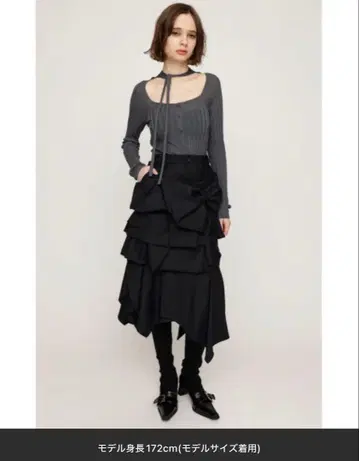 SLY 매니쉬 디자인 리본 스커트