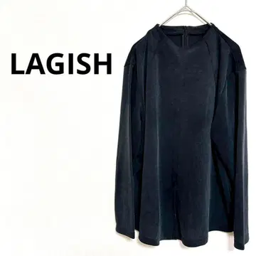 1752M 라기쉬 긴팔 티셔츠 상의 네이비 컬러 무지 XL LL