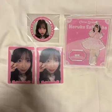 사쿠라바 하루카 의상전 아크릴 스탠드 캔뱃지 카드