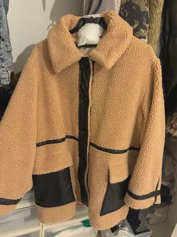 moussy 무스탕 코트 브라운