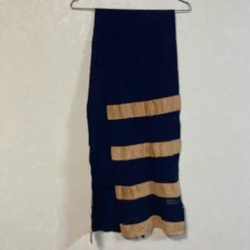 F57 로벨티노 이탈리아제 울 x 캐시미어 머플러 네이비