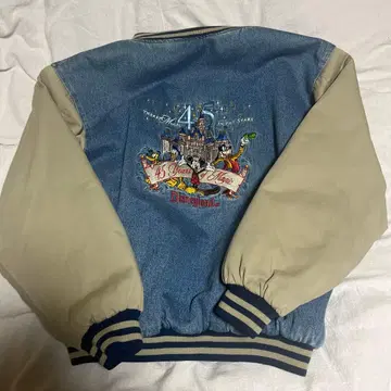 디즈니 미키 데님 자켓 바시티 자켓 45주년 00's