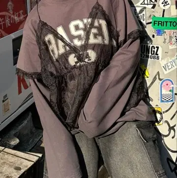 Alley Tokyo 레이어드 완성한 롱 T 여성용