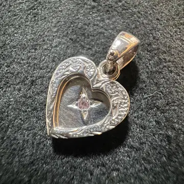 하와이안 주얼리 더블 하트 스톤 목걸이 탑 실버 925