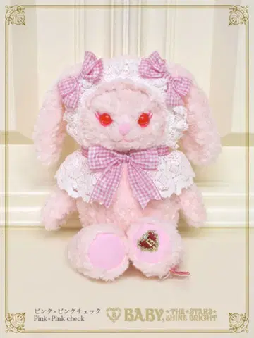 우사쿠먀 우사쿠먀 미니백 핑크 체크