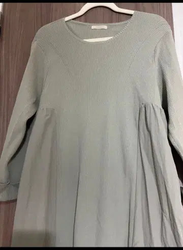 로즈 티아라 빅 사이즈 46 그린 계열 원피스