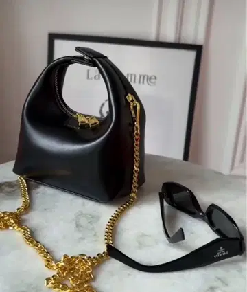 SINBONO 그린 숄더백 골드 체인