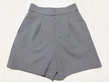 CELFORD 하운드투스 체크 패턴 전개 숏팬츠 36