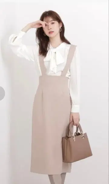 2Way 서스펜더 타이츠 스커트 프로포션 바디 드레싱