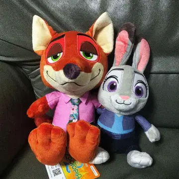 디즈니 주토피아2 페어 봉제 인형