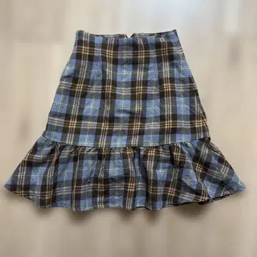 Rirandture 리랜드트루 체크 스커트 블루 x 브라운