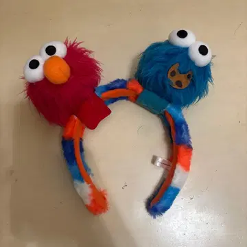 엘모와 쿠키 몬스터 머리띠