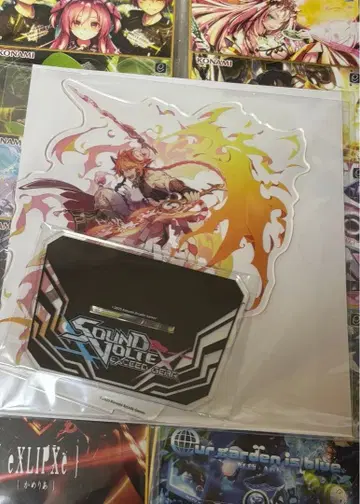 코나미 프리미엄 복권 SOUND VOLTEX 아크릴 스탠드 색지 세트