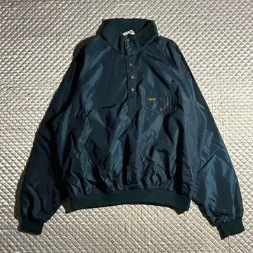 80s VINTAGE 블랙 태그 전반기 나일론 풀오버 아노락 USA