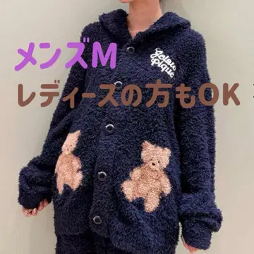 새상품 젤라또피케 HOMME 스노우 베어 자카드 숄 가디건 M