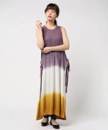 SAYAKA DAVIS 그라데이션 랩 니트 드레스