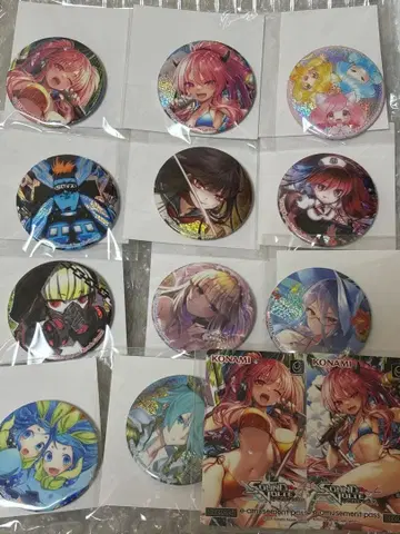 코나미 프리미엄 복권 SOUND VOLTEX 캔뱃지 e패스 묶음