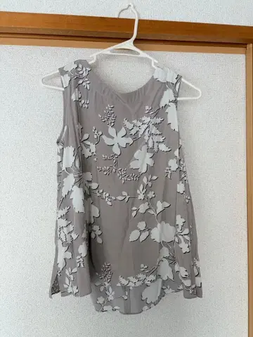 미사용 새상품 AnneCoquine 레이온 플라워 셋업