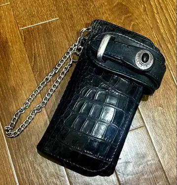 알즈니 ALZUNI 크로커다일 블랙 장지갑