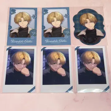 니지산지 엑스 알비오 랜덤 폴라로이드풍 카드 특전 클리어 스티커