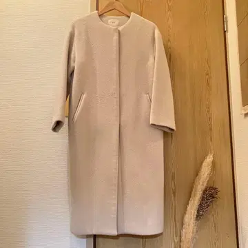 이에나 IENA 울 노카라 롱 코트 S 사이즈