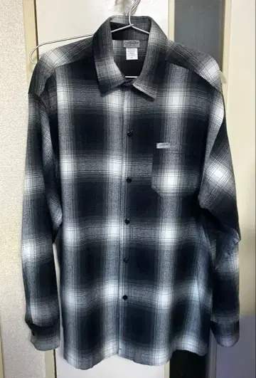 [새상품급] CALTOP 칼탑 체크 셔츠 블랙 아이보리 S