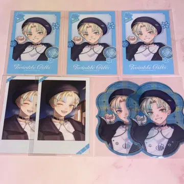 니지산지 히바치 마나 랜덤 폴라로이드풍 카드 특전 클리어 스티커