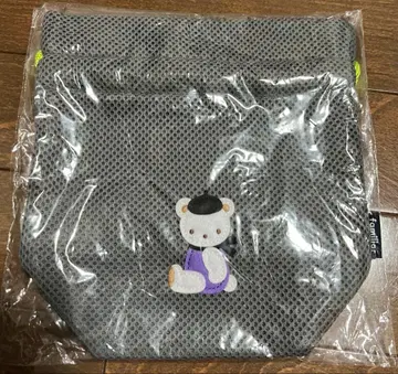 파밀리아 복조리 메쉬 그레이 파우치