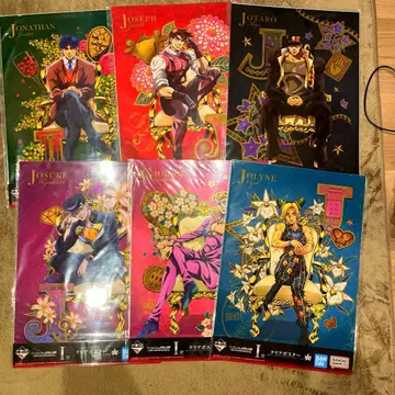 죠죠 제일복권 jojo world 클리어 포스터 각부 주인공 세트