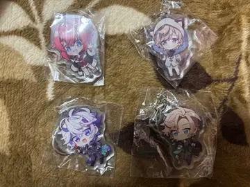 니지산지 후와 미나토 카이다 하루 카나에 안쥬 4세트 아크릴 키링