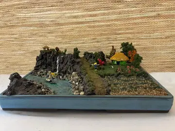 자연 풍경 디오라마 약 30cm x 25cm