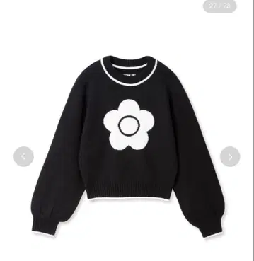 릴리 브라운 마리콴트 자카드 니트 lily brown