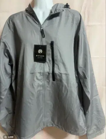 R.Z style 그레이 후드 부착 자켓