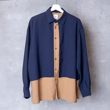 Lui's 루이스 페이크 레이어드 도킹 셔츠 바이컬러 M