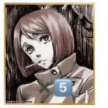 애니메이션 주술회전전 미니 색지 회옥옥절 이에이리 쇼코 5장 세트