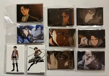 진격의 거인 리바이 이백경 스퀘어 캔뱃지 종합 세트 3