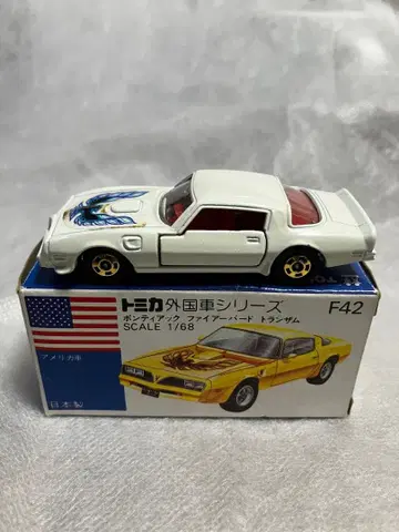 토미카 폰티악 파이어버드 트랜잠 1/68 파랑 상자 F42