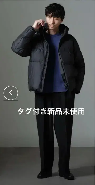 택 포함 미사용 새상품 나노 유니버스 더블 지퍼 숏 다운