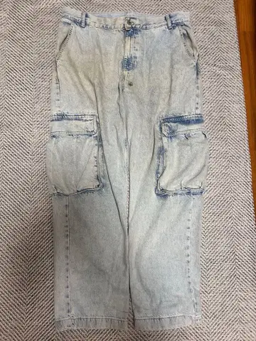 ZARA 카고 팬츠 라이트 블루 36