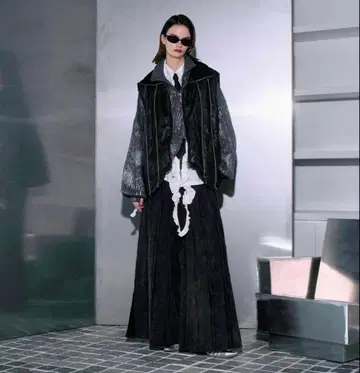 seyto 하이넥 스티치 라인 퍼프 베스트 사이즈 1