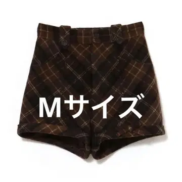 ANDMARY 리본 체크 미니 팬츠