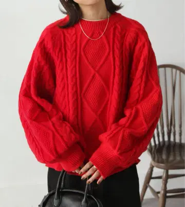 빈티지 라이크 아란 니트