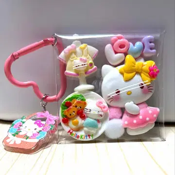 가챠 파우치 채우기 타입 화이트 고양이 핑크