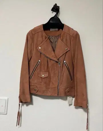 새상품 스나이델 브라운 스웨이드 가죽 자켓 S사이즈