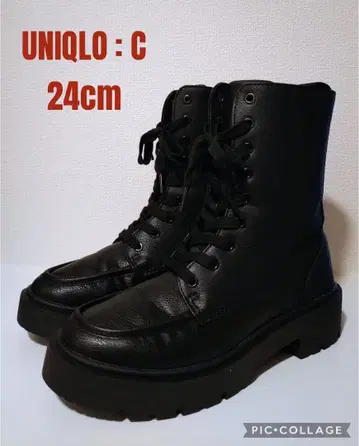 [ 24cm ] UNIQLO:C 레이스업 숏부츠