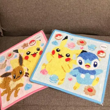 페이러 FEILER 피카츄 이브이 팽도리 손수건 2개 세트