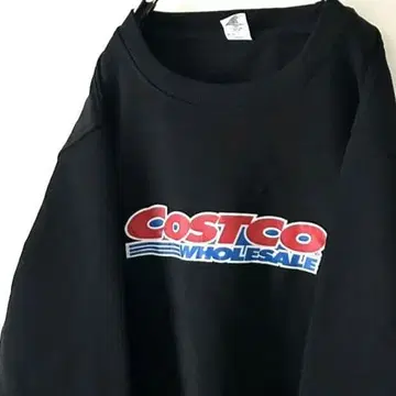 코스트코 로고 맨투맨 트레이닝복 블랙 구제 의류