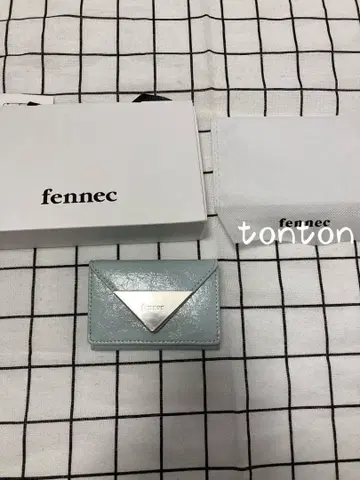fennec 라이트 블루 3단 폴더형 지갑