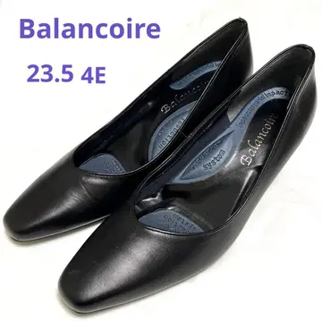 [ Balancoire ] 스퀘어토 펌프스 블랙 23.5 4E 힐 5cm